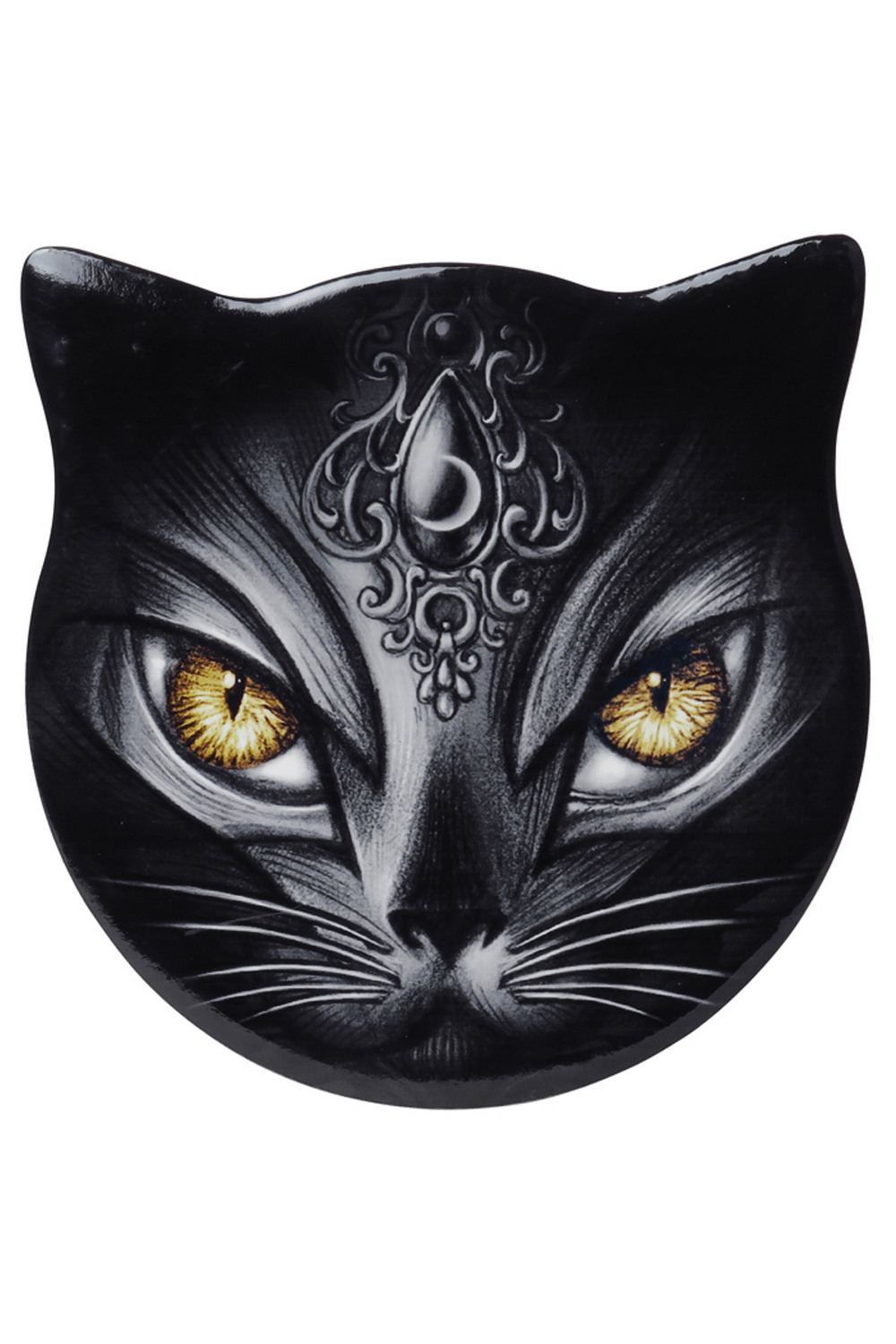 Alchemy Purrfect Cat Shaped Coaster with Mystic Design