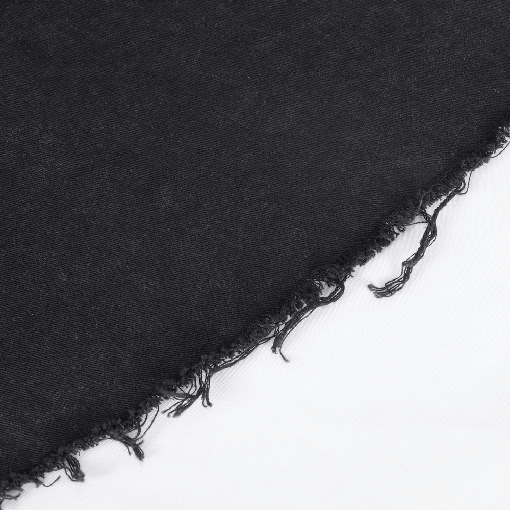 Allure Goth Layered Asymmetric Dress with Lace Detail