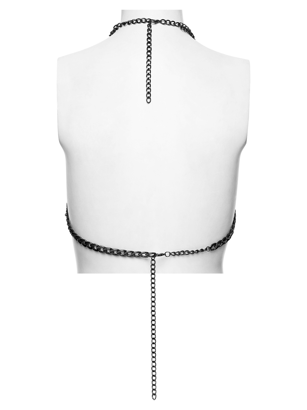 Alternative Cross Body Chain with Layered Drapes