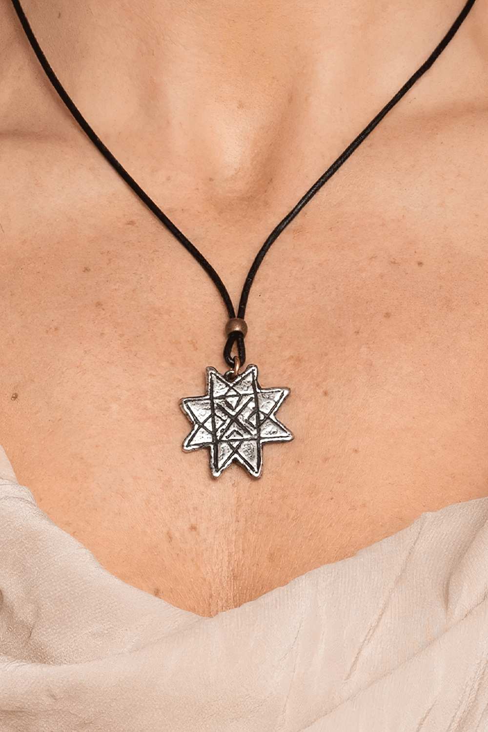 Auseklis Pewter Amulet Gothic Protection Necklace
