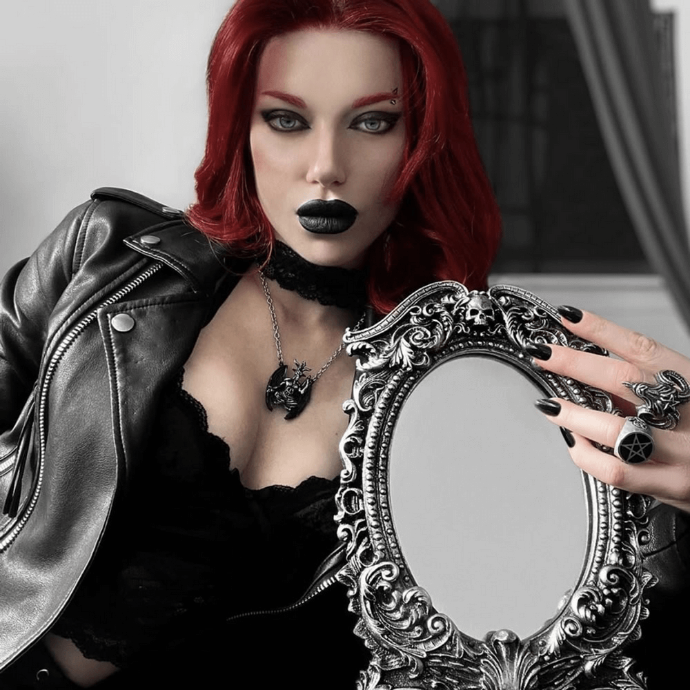 Baphomet Horned God Pendant with Wings Necklace