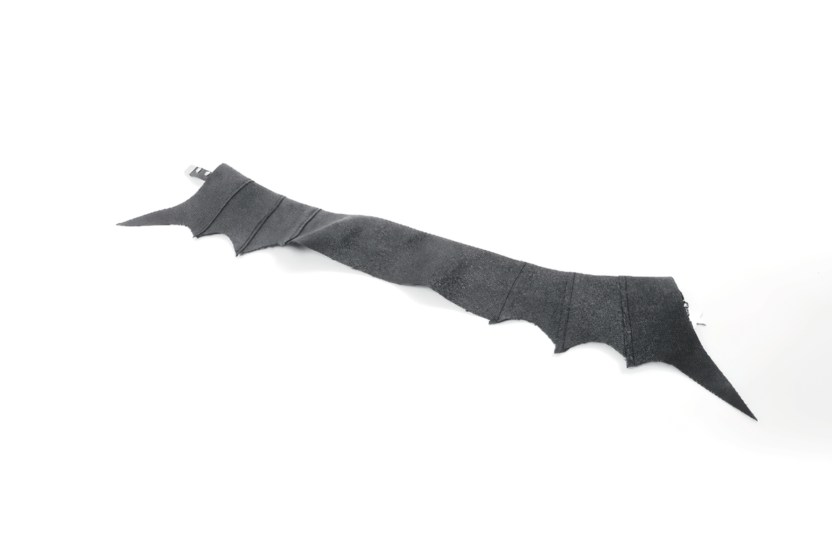 Bat Wing Faux Leather Choker Collar with Star Charm Ring
