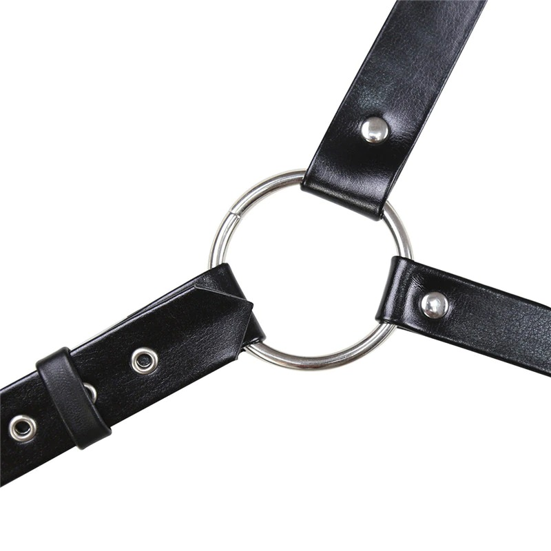 US SALE of Black Body Chest Strap Harness / Alternative Adjustable Bondage Suspenders