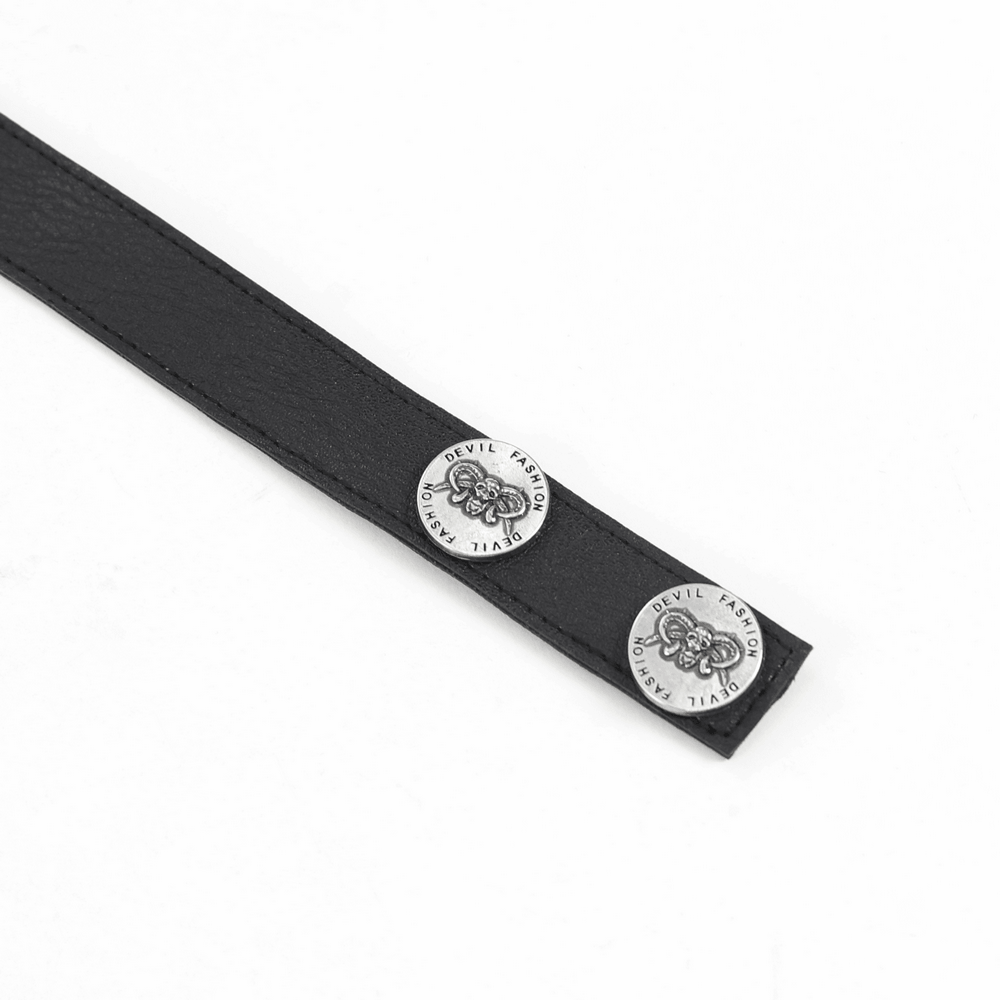 Black Rivet Gothic Choker Body Harness Neckwear