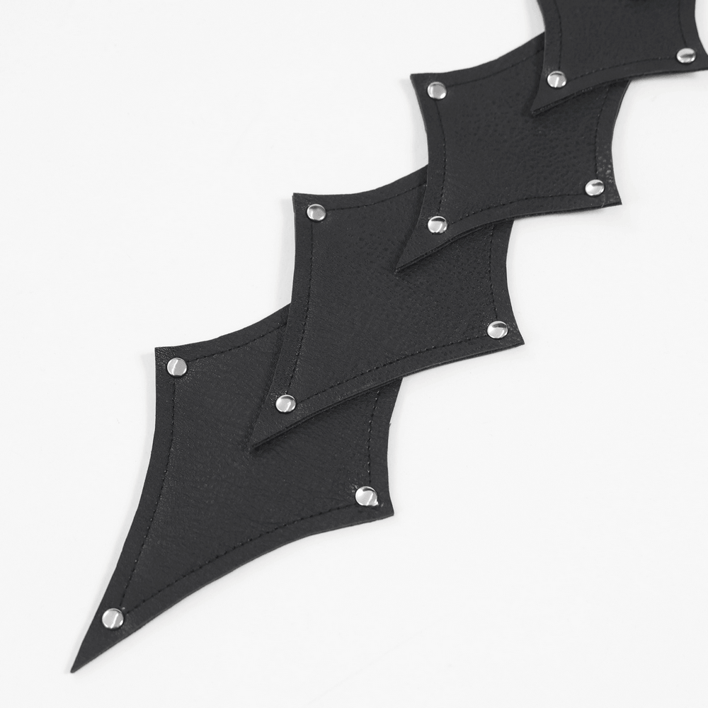 Black Rivet Gothic Choker Body Harness Neckwear