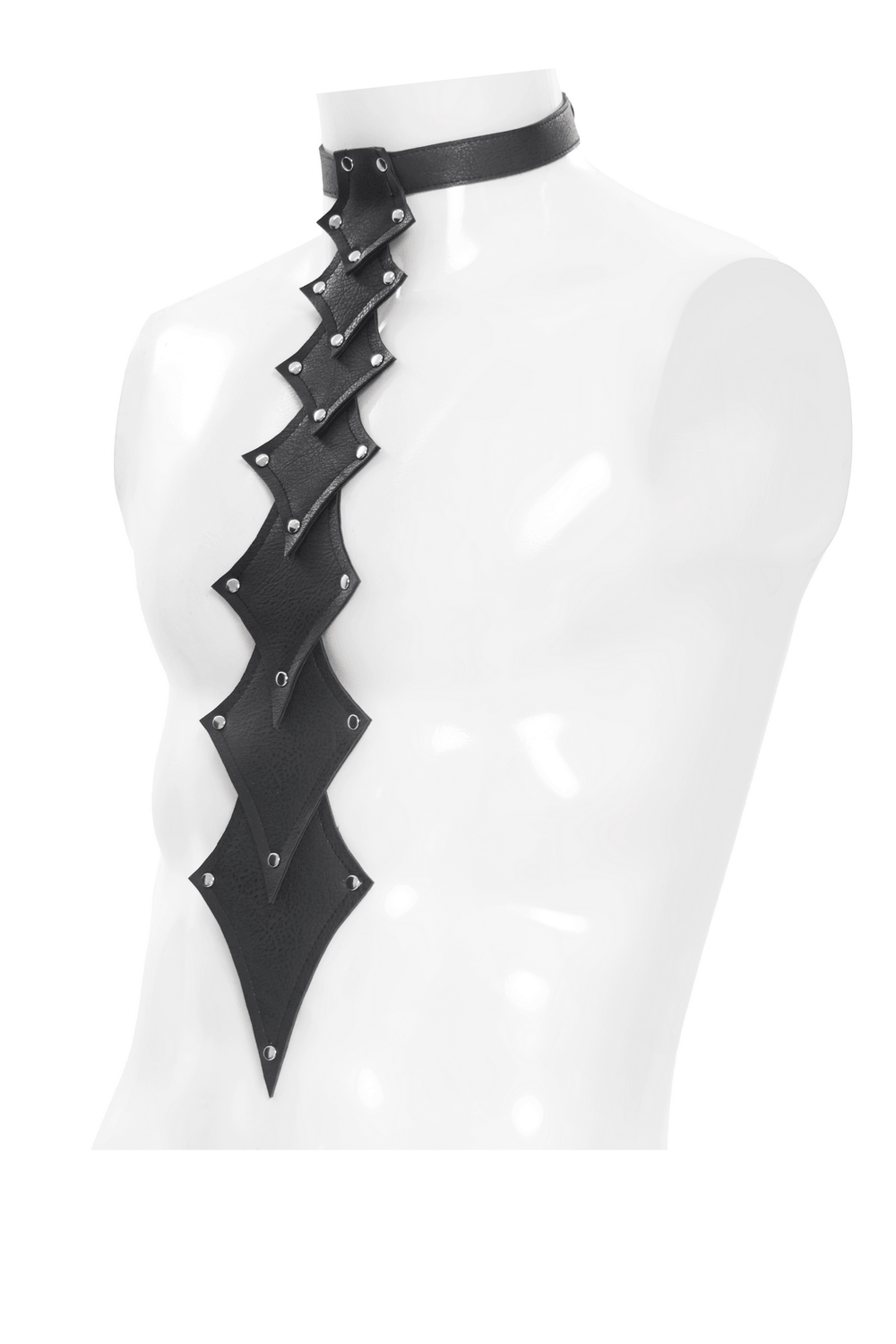 Black Rivet Gothic Choker Body Harness Neckwear