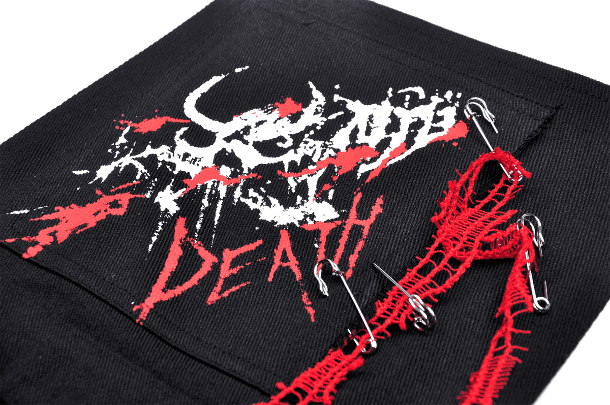 Blood Devil Pleated Dress With Adjustable Straps