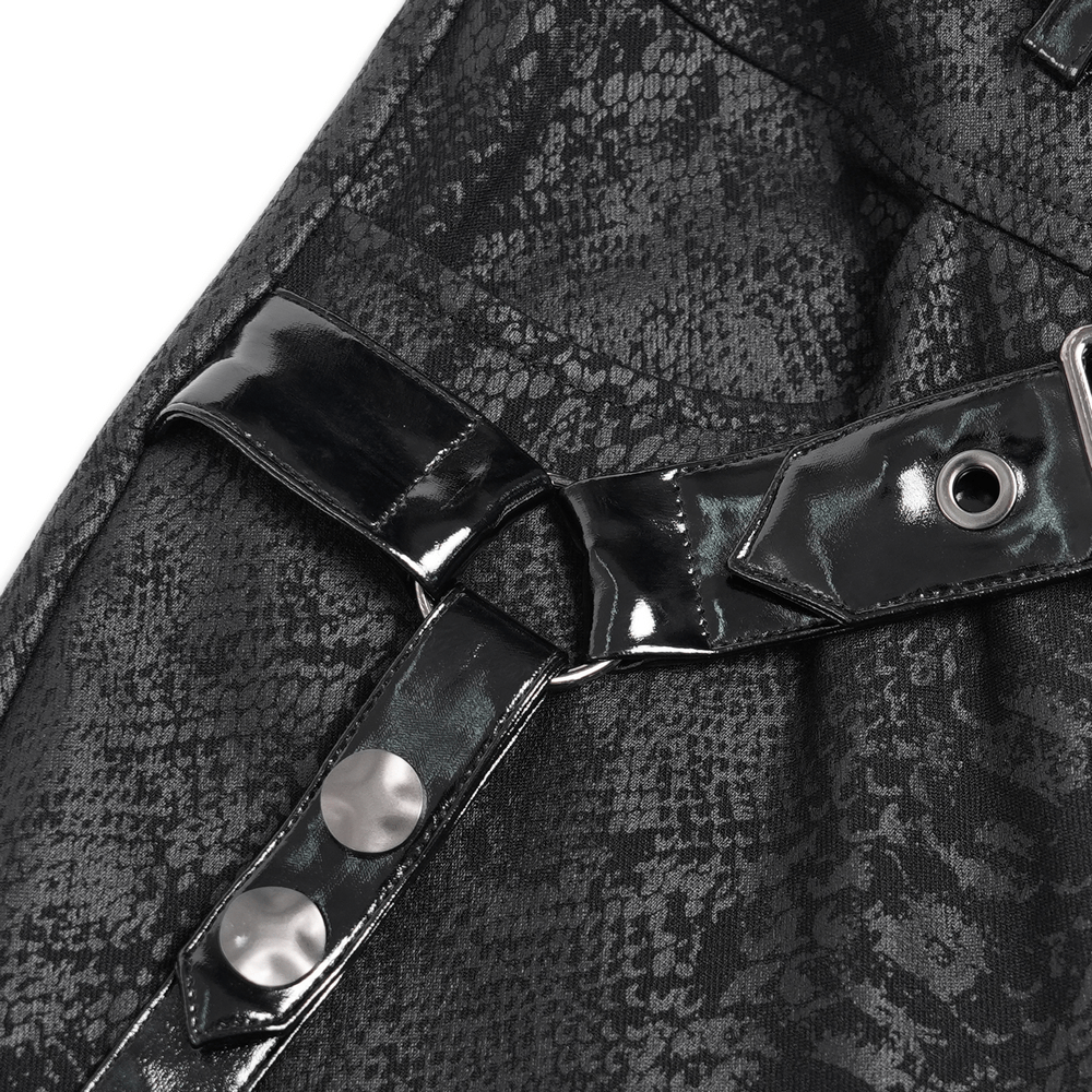 Bold Skinny Pants with Straps and Detachable Side Pouch