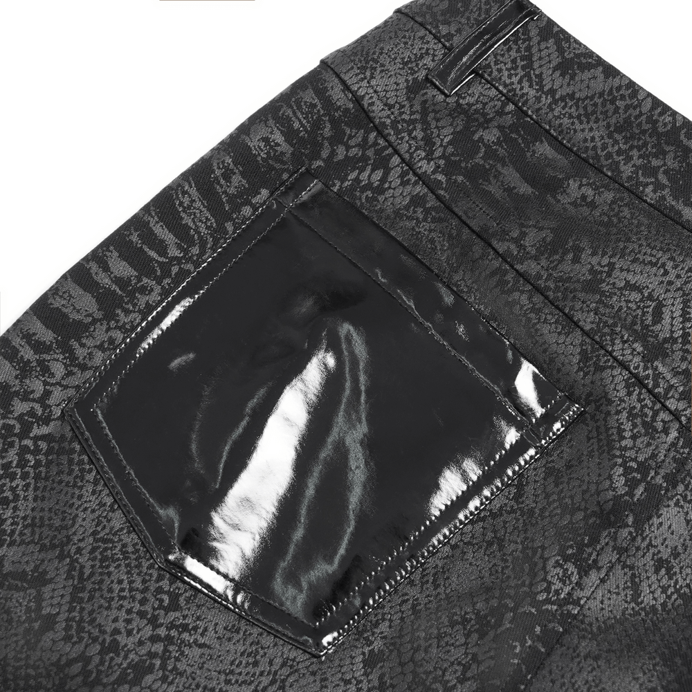 Bold Skinny Pants with Straps and Detachable Side Pouch