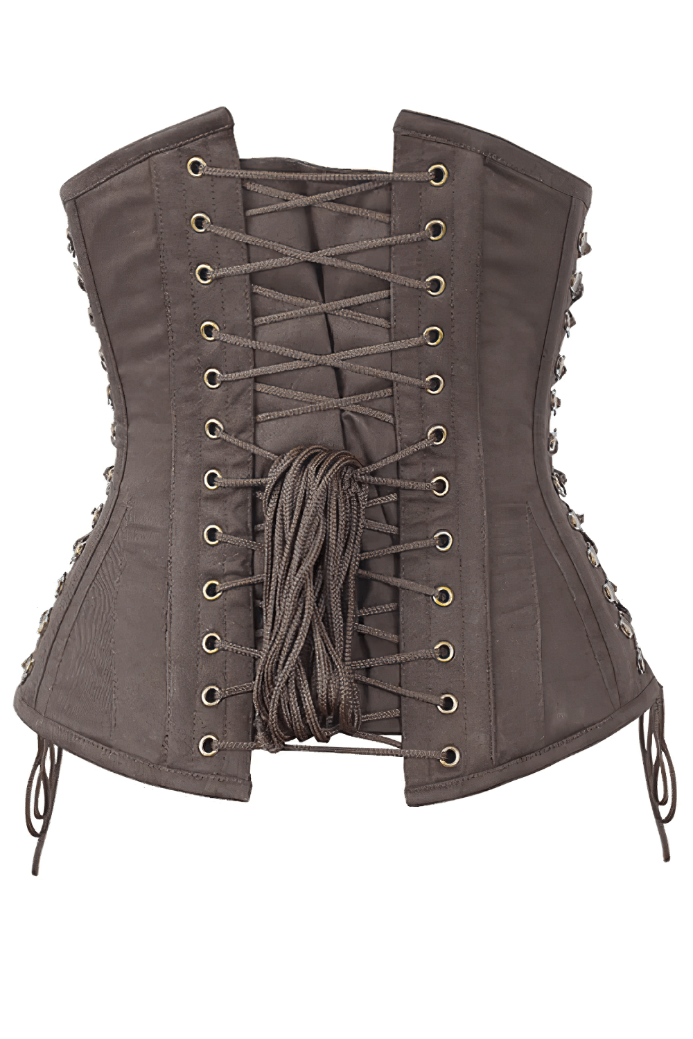 Brown Steampunk Underbust Waist Cincher Corset