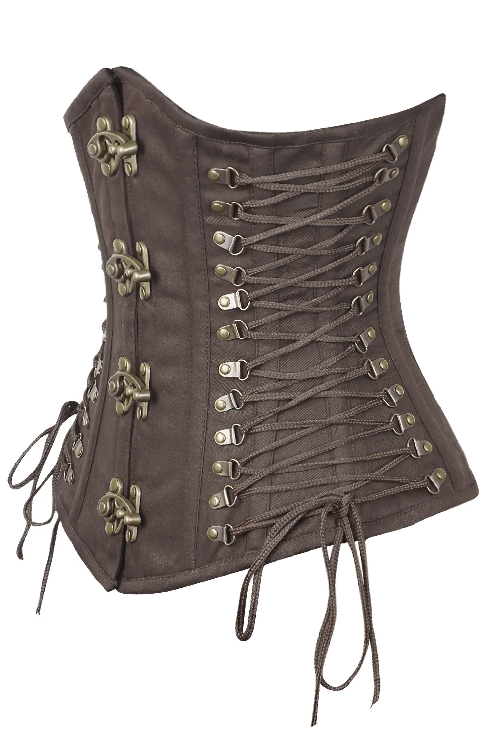 Brown Steampunk Underbust Waist Cincher Corset