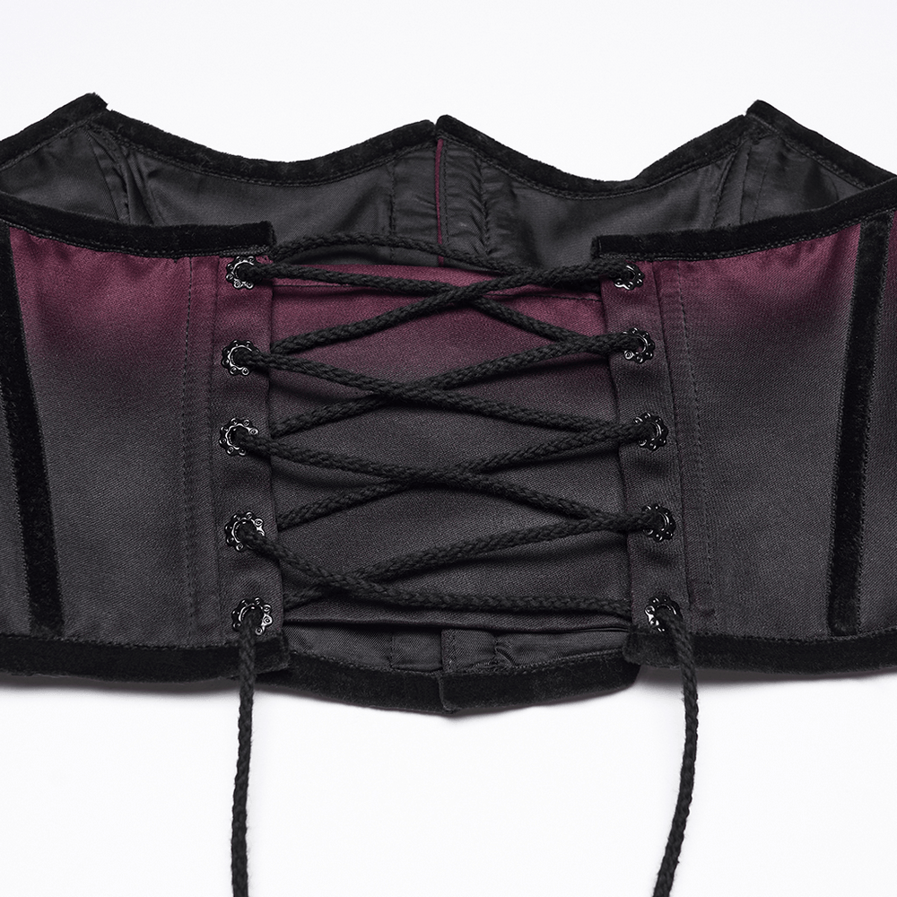 Chic Gradient Bat Wing Underbust Corset for Women