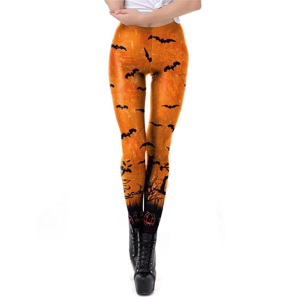 Classic Women Leggings for Halloween / Sexy Workout Pants / Autumn Halloween Clothes for Women #7