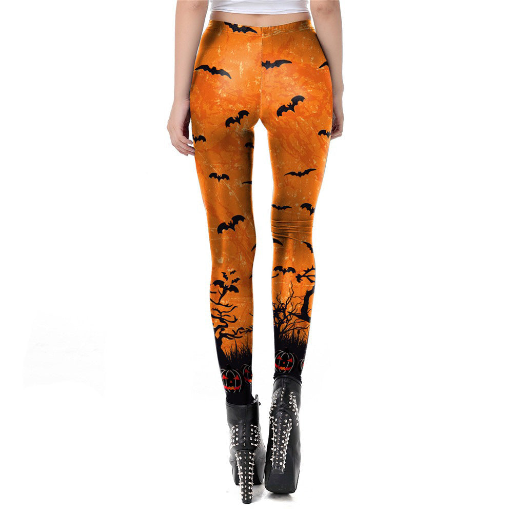 Classic Women Leggings for Halloween / Sexy Workout Pants / Autumn Halloween Clothes for Women #7