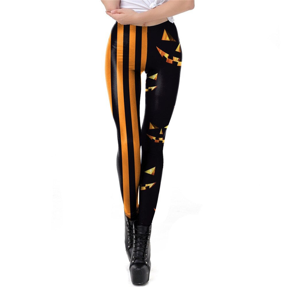 Classic Women Leggings for Halloween / Sexy Workout Pants / Autumn Halloween Clothes for Women #8