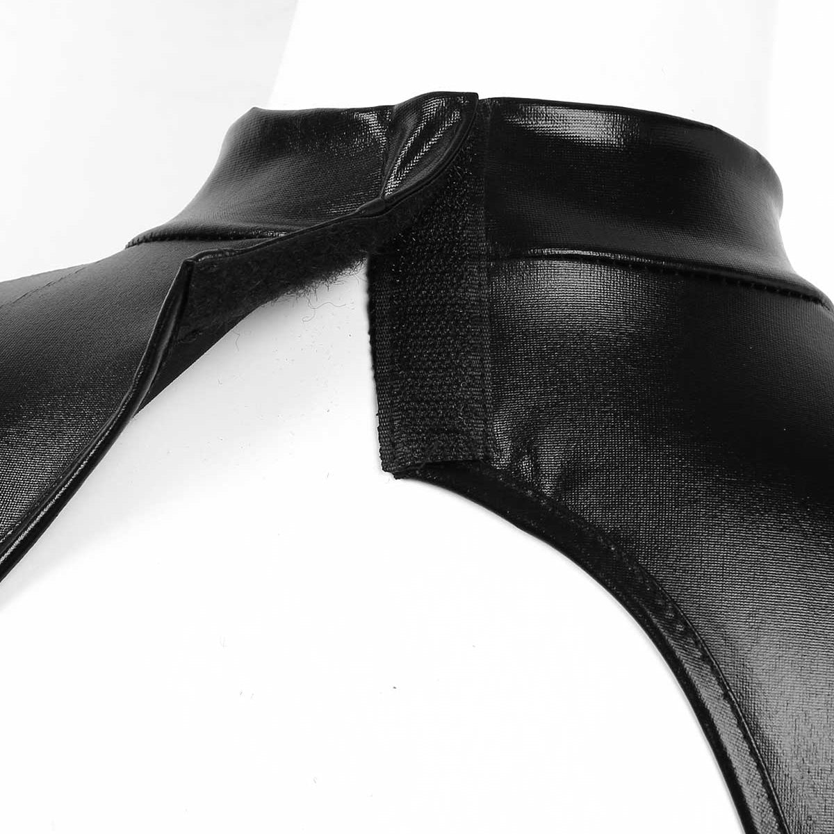 Cut Out Shoulders Keyhole Front Bodycon Mini Dress / Pole Dance Sexy Costume With G-String Briefs