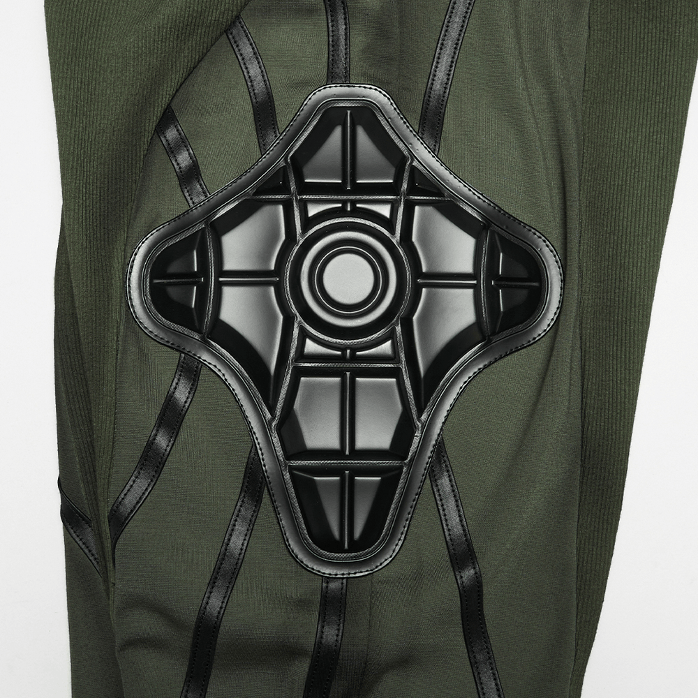 Cyberpunk Leggings with Futuristic Panel Design