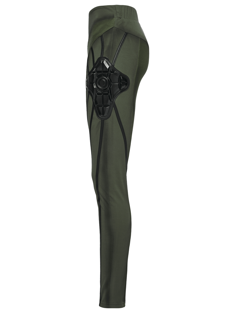 Cyberpunk Leggings with Futuristic Panel Design
