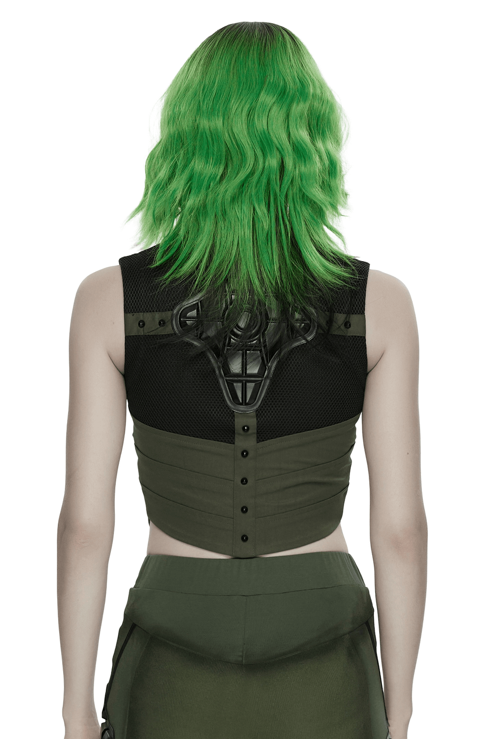 Cyberpunk Tactical Top with Mechanical Back Plate