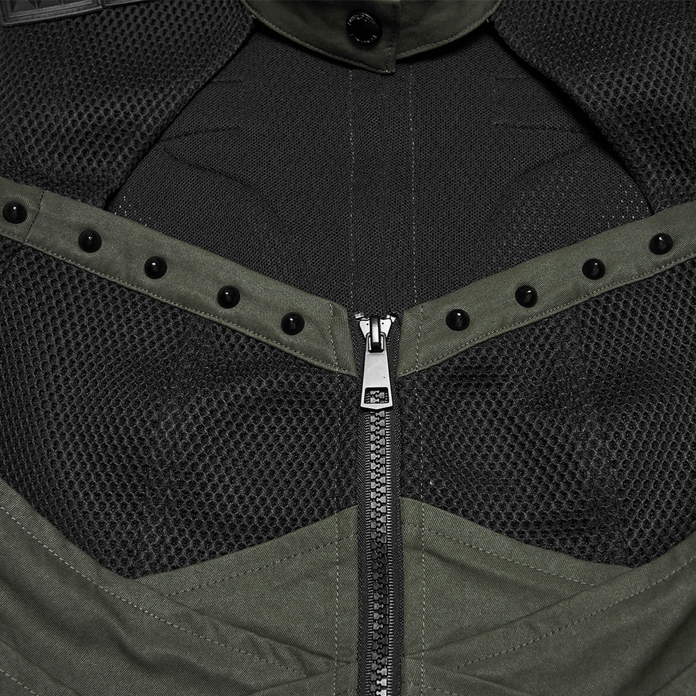 Cyberpunk Tactical Top with Mechanical Back Plate
