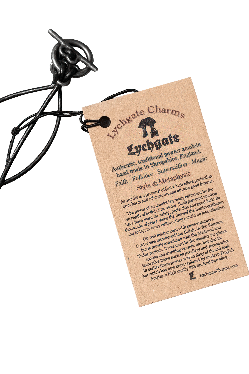 Dark Gothic Hexagram Carnelian Pewter Pendant