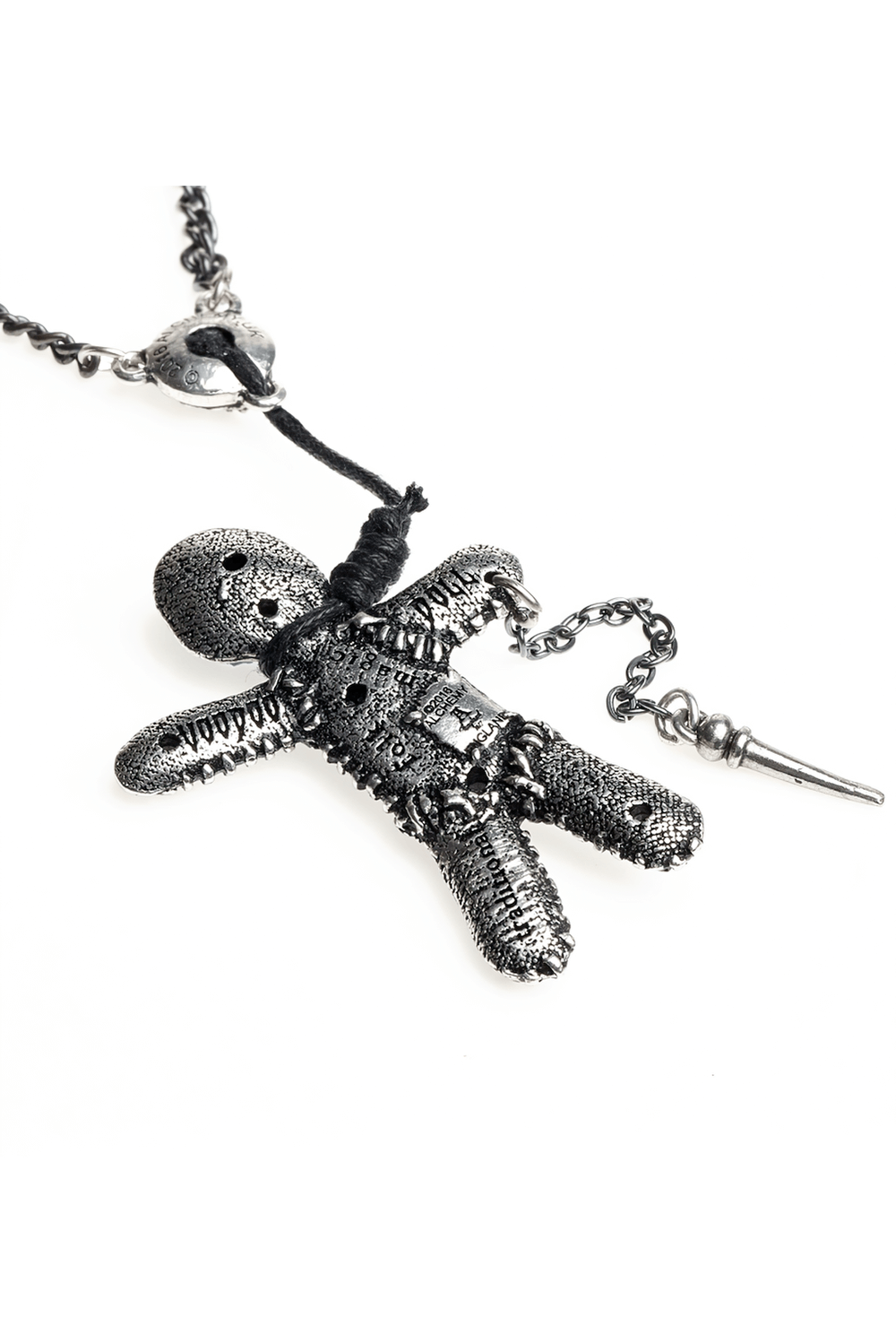 Dark Gothic Occult-Inspired Voodoo Doll Pendant