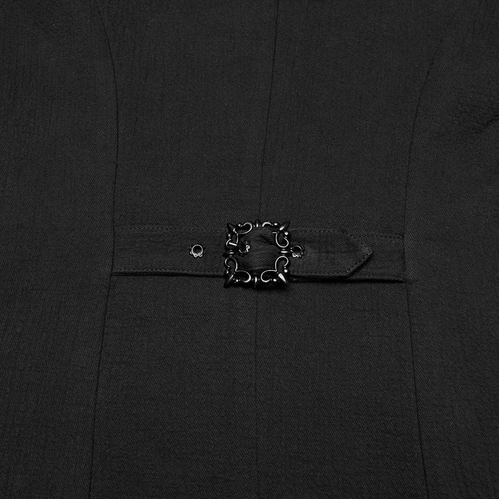 Dark Night Vampire Gentleman Vest with Bat Collar