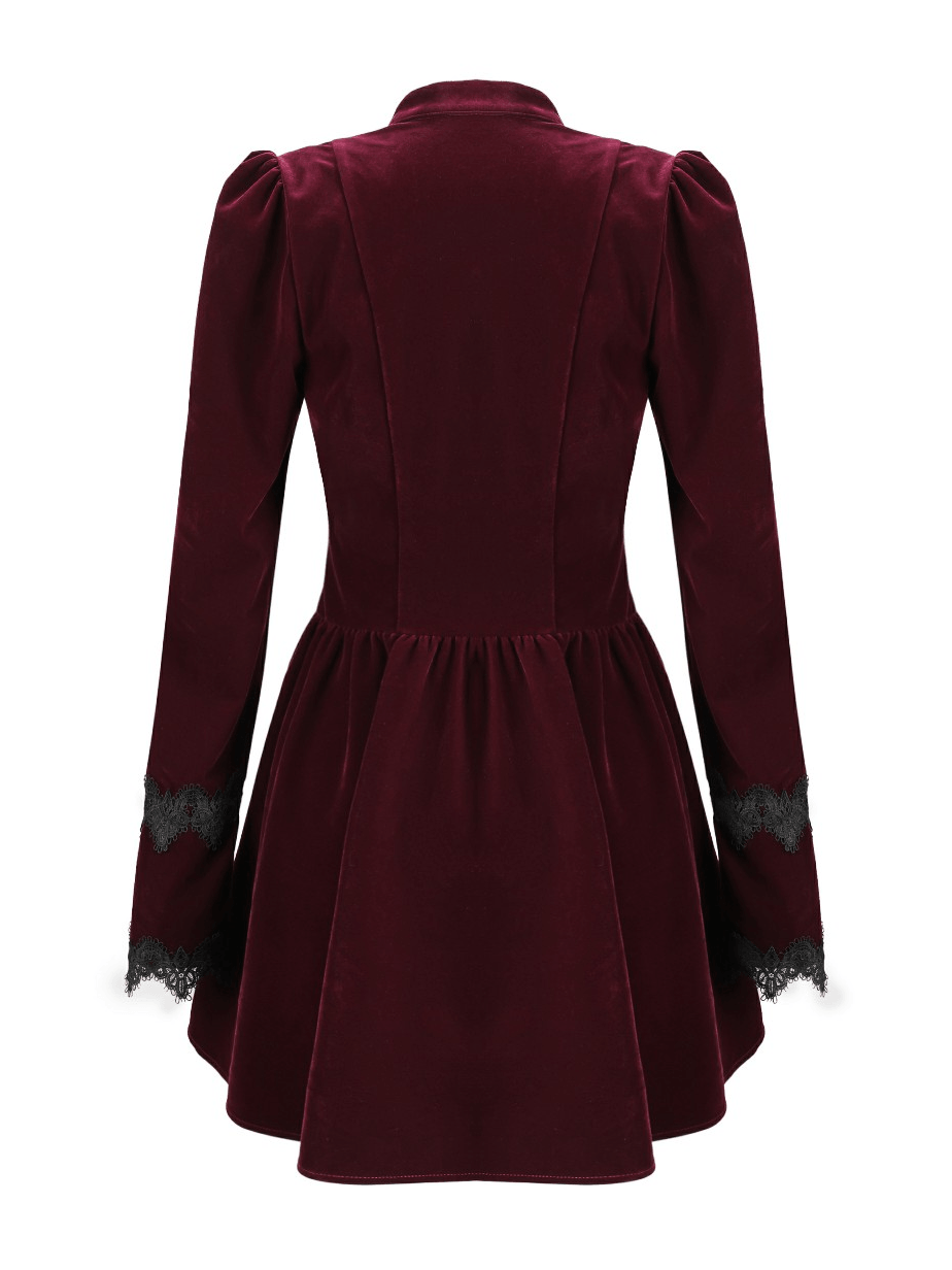Delicate Mini Dress with Lace and Keyhole Neckline