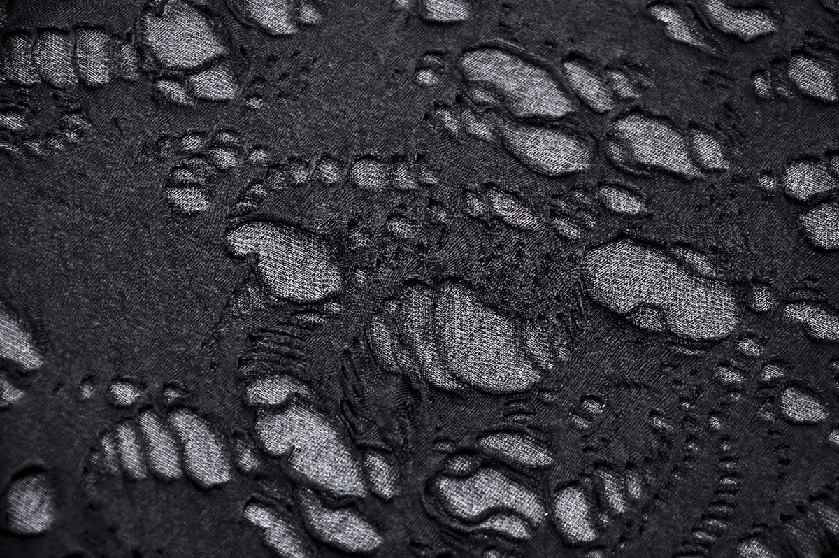 Distressed Black Punk Tank Top with Skull Print and Buckles