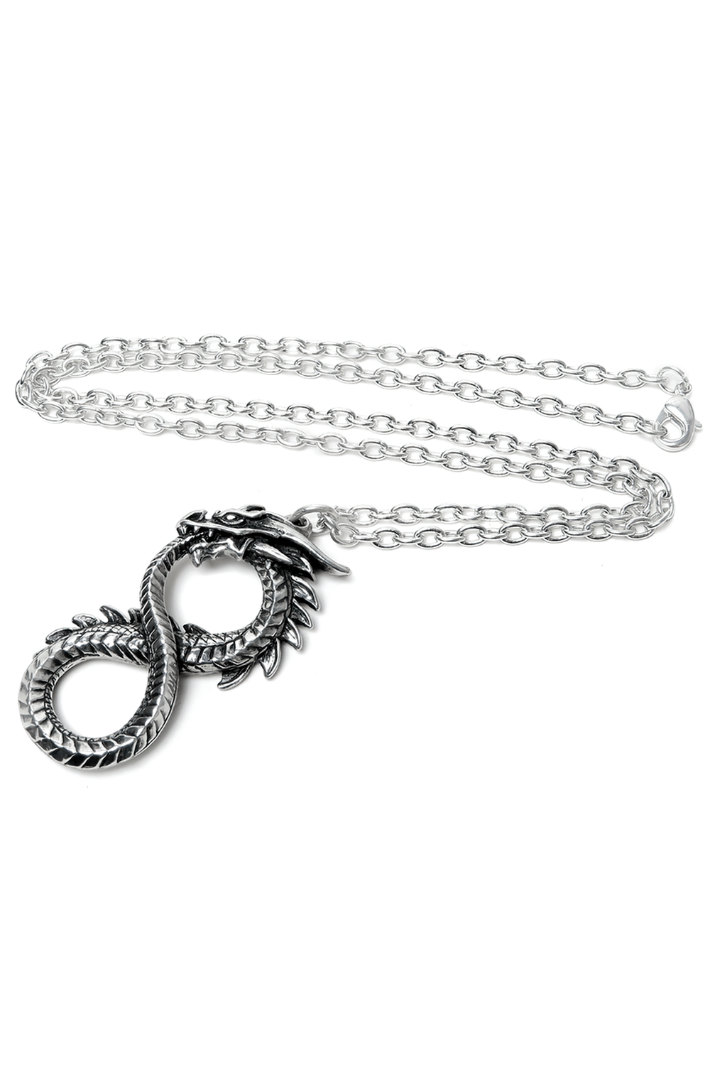 Dragon Infinity Pendant Necklace with Vintage Design