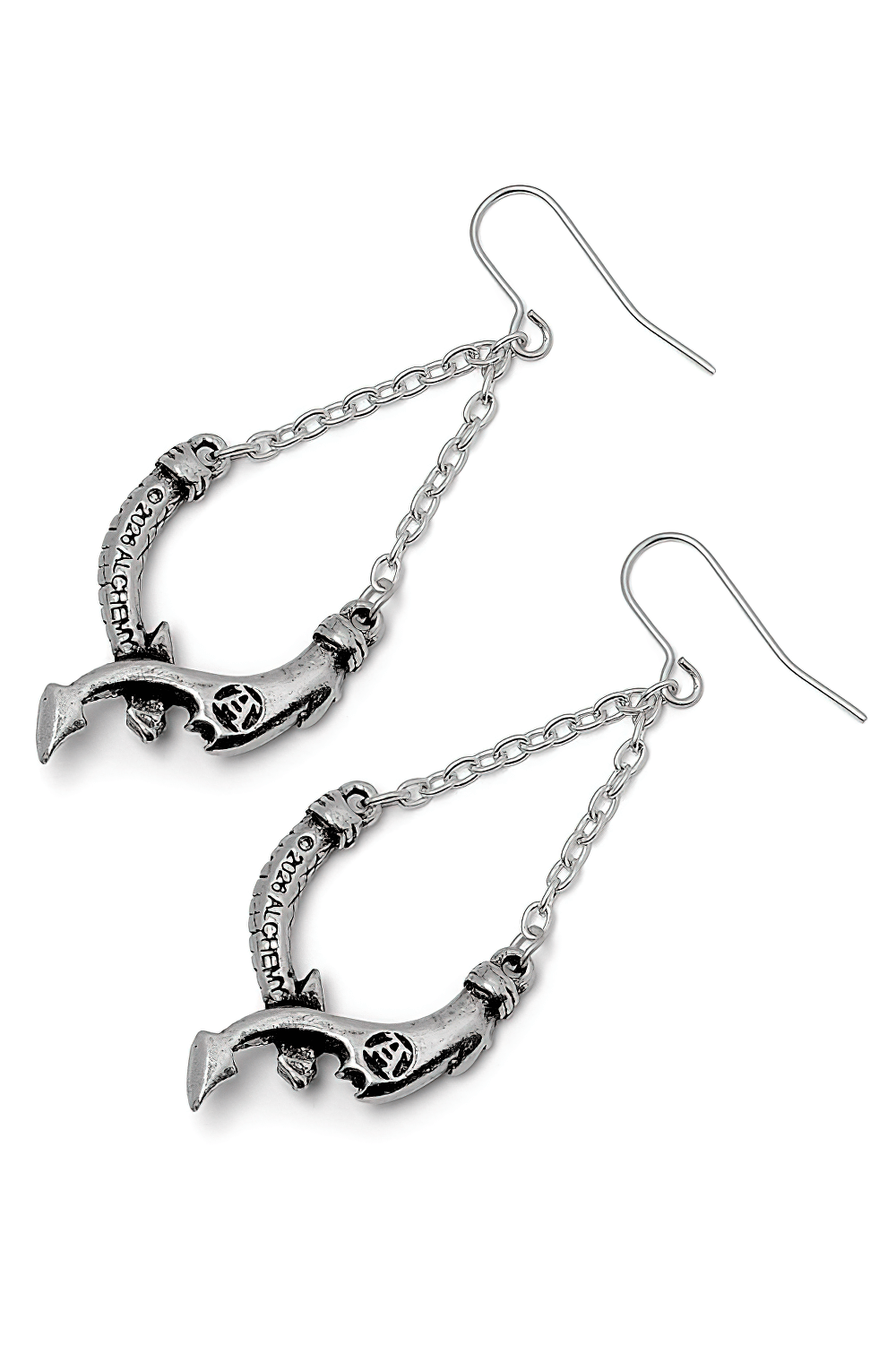 Dragon's Lure Dropper Earrings with Intricate Dragon Design