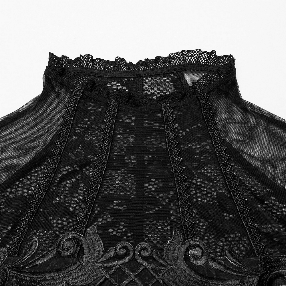 UK SALE of Elegant Black Lace Off the Shoulder Long Party Dress