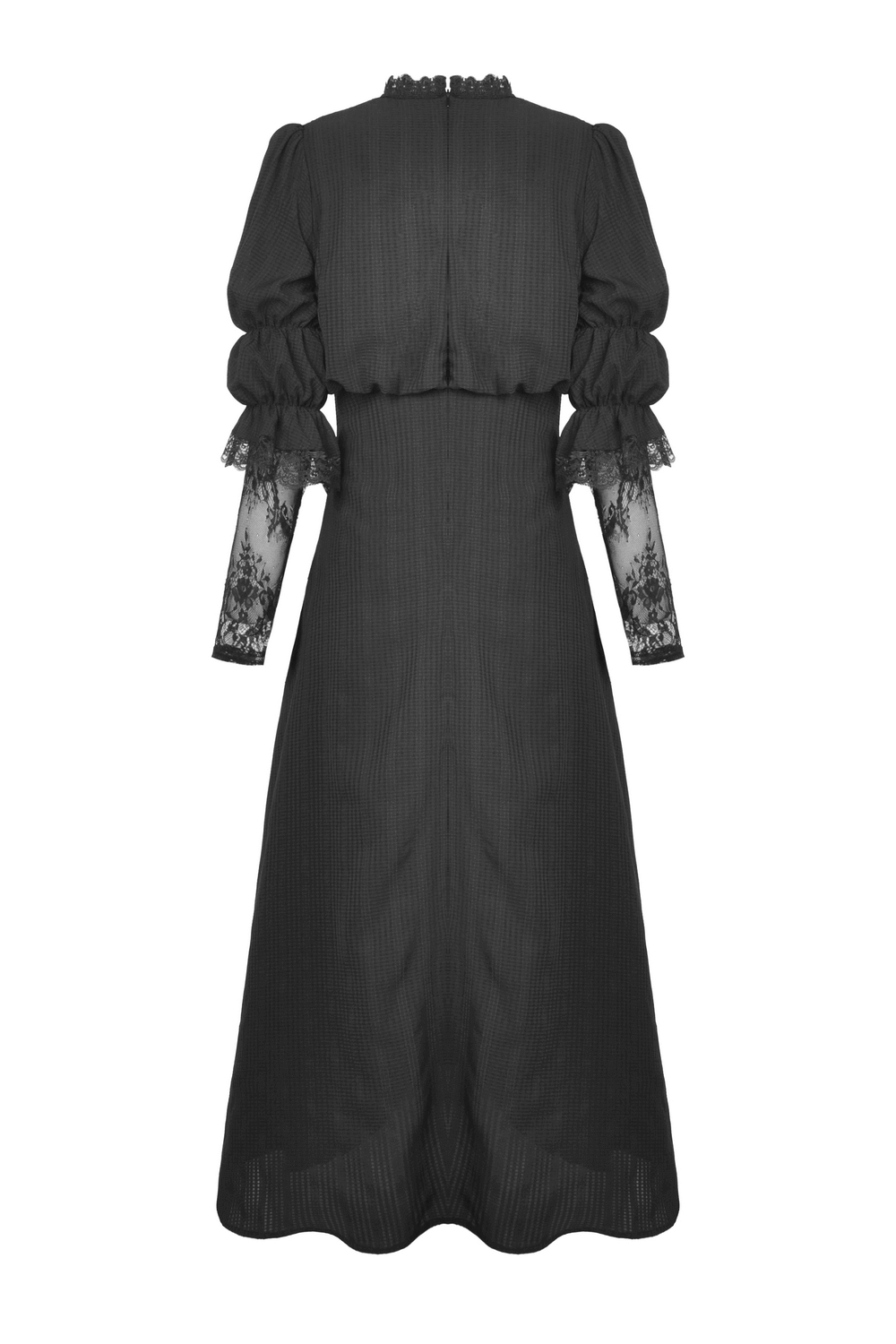 US SALE of Elegant Gothic Lace Bustier Dress with Maxi Skirt