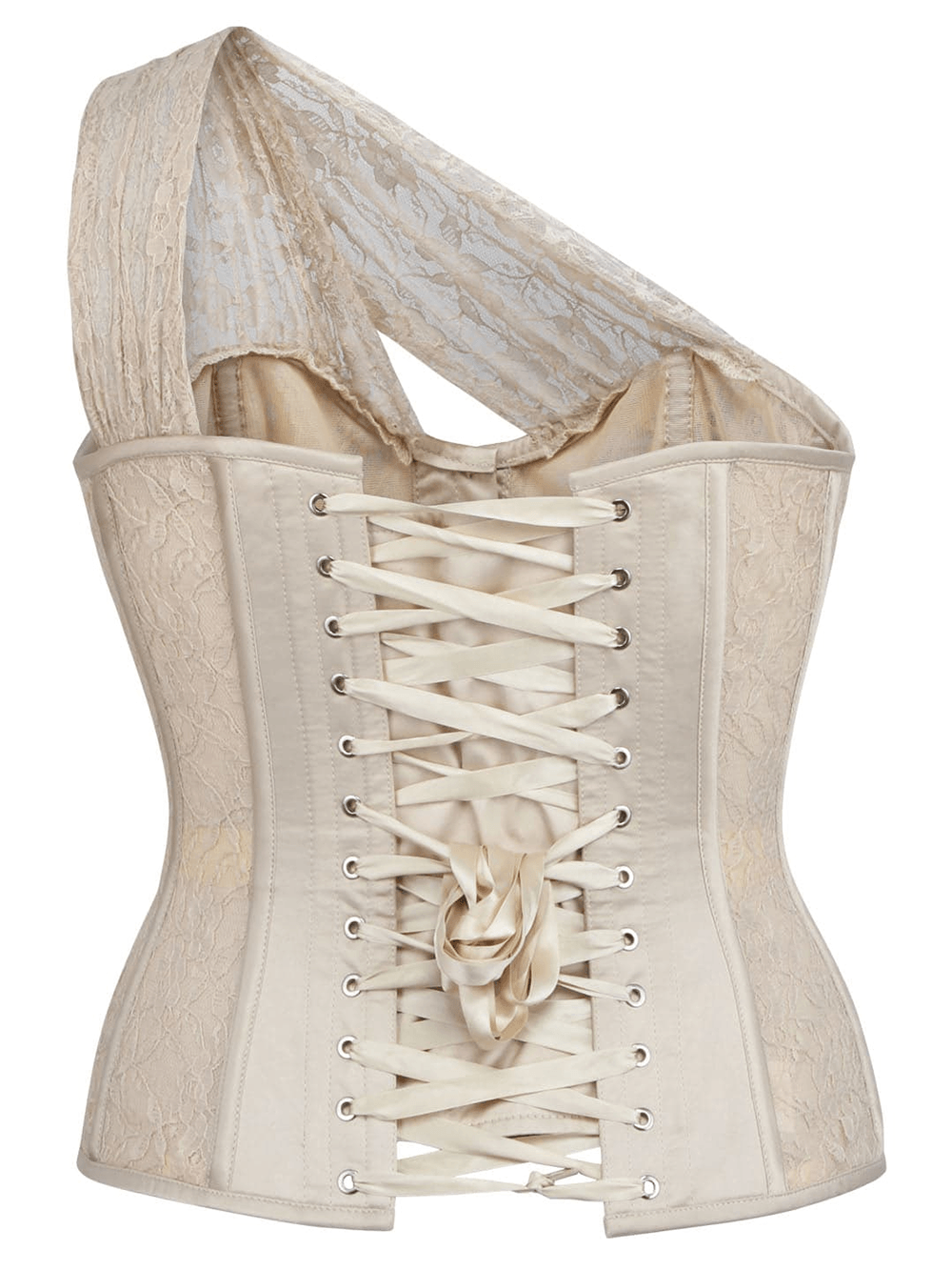 Elegant Gothic Overbust Corset with Bridal Hourglass Shape