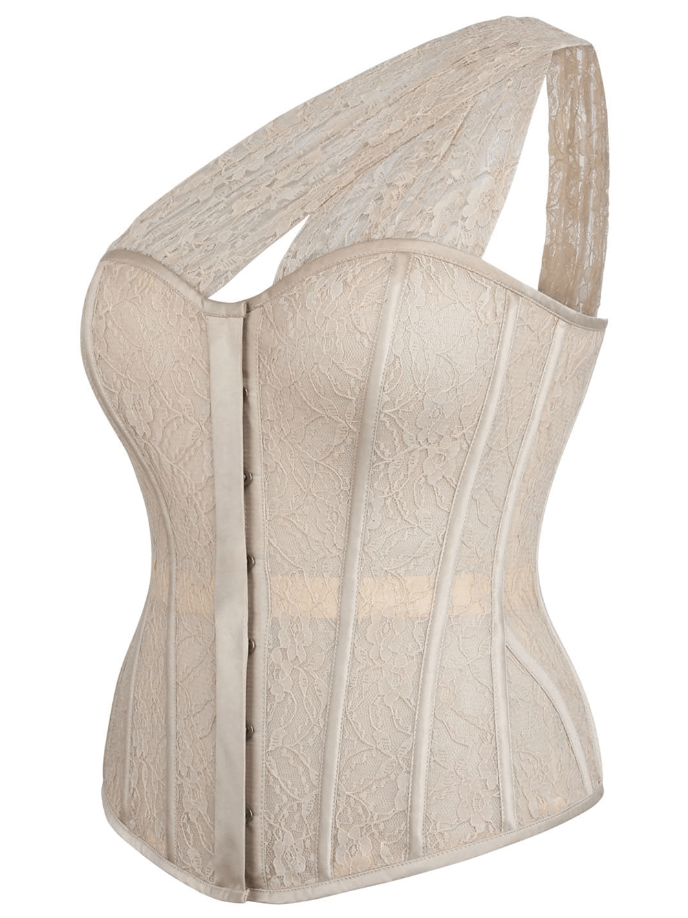 Elegant Gothic Overbust Corset with Bridal Hourglass Shape