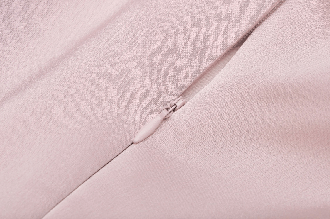 Elegant Pink Satin Bow Dress for Evening Events