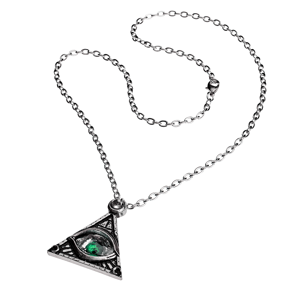 Eye of Providence Pendant with Moon Spiritual Symbol