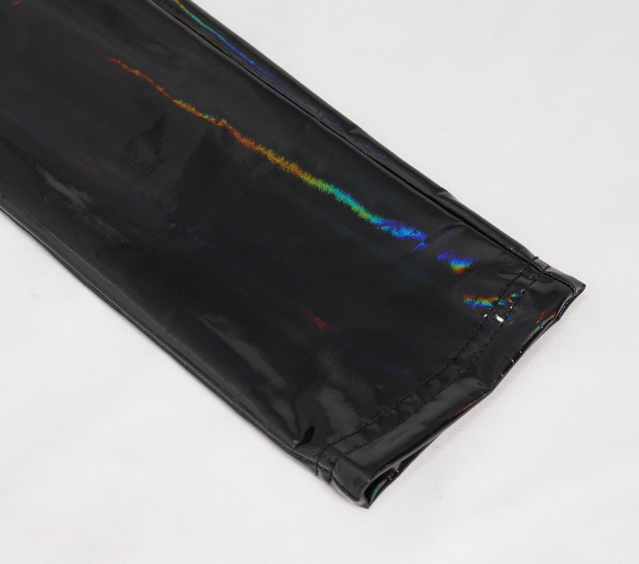 US SALE of Fashion Slim Pu Leather Pants For Women / Zipper Wetlook Pants