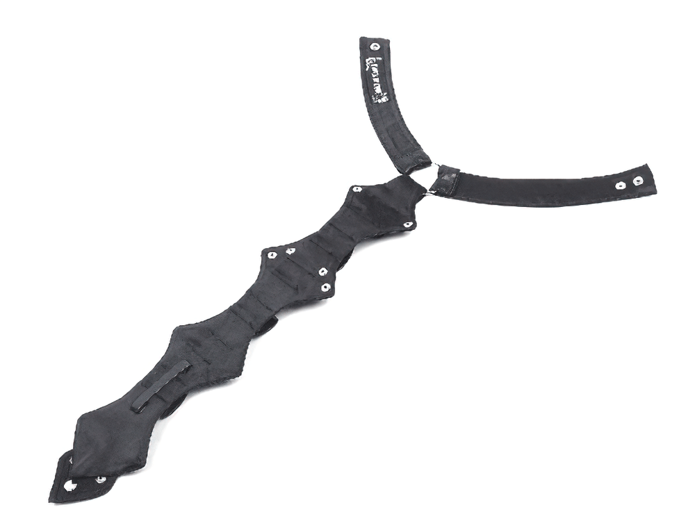 Faux Leather Gothic Neck Harness with Rivet Detail