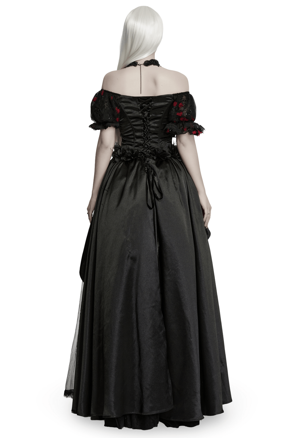 Gorgeous Rose Dress with Victorian Lace and Floral Details