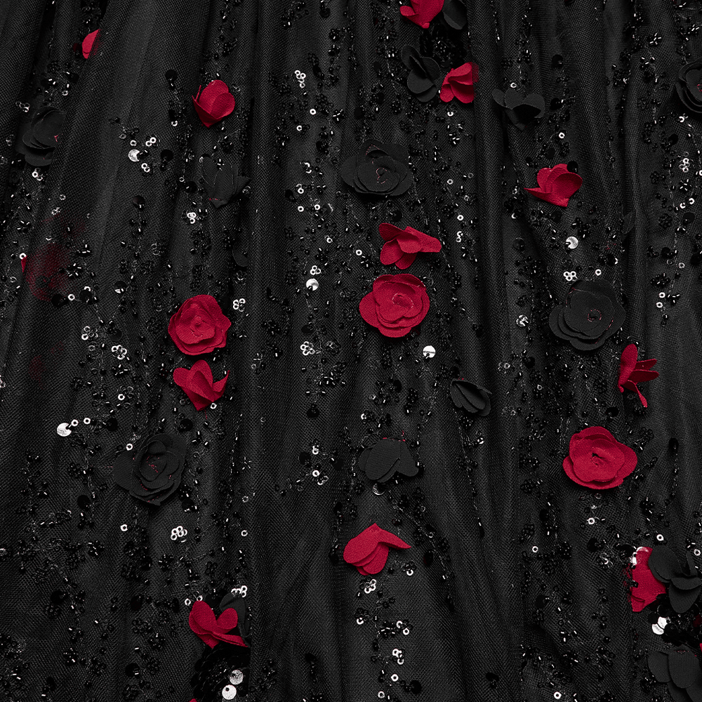 Gorgeous Rose Dress with Victorian Lace and Floral Details