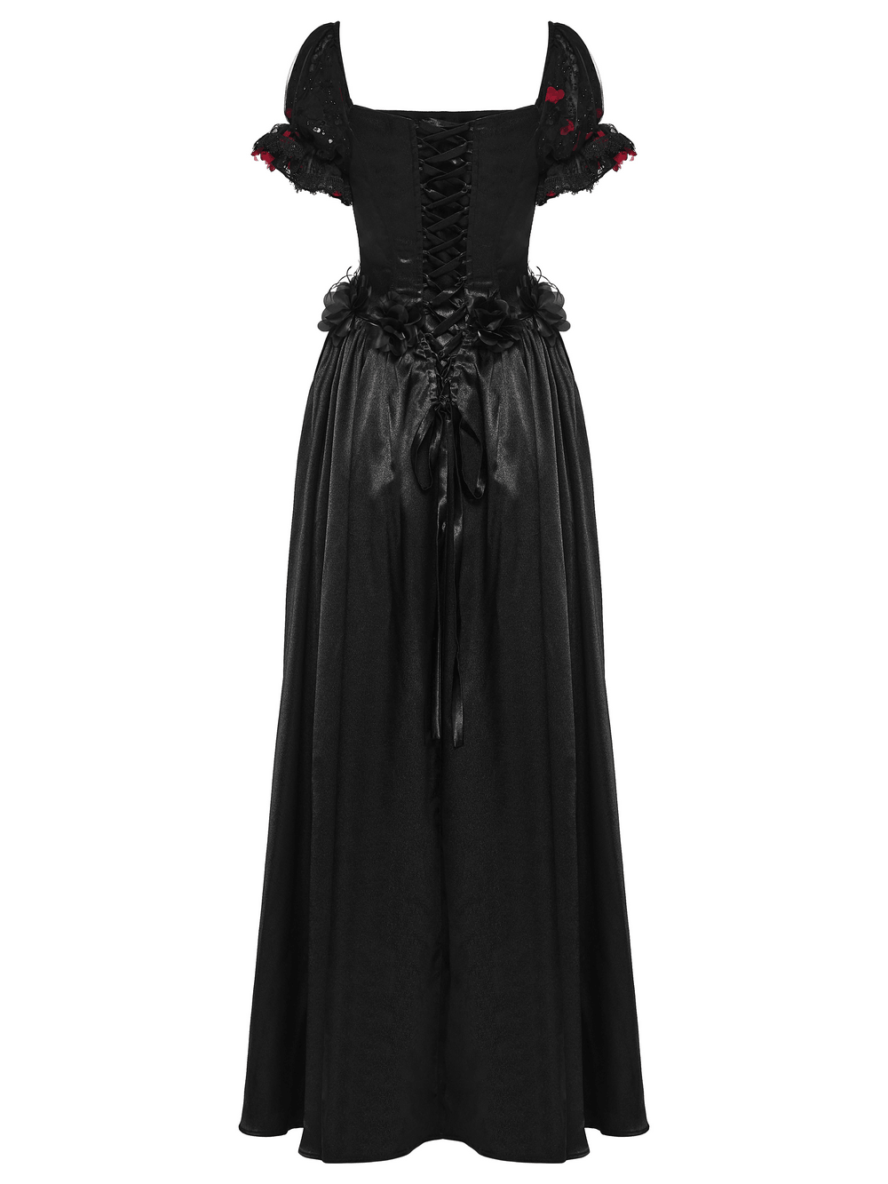 Gorgeous Rose Dress with Victorian Lace and Floral Details