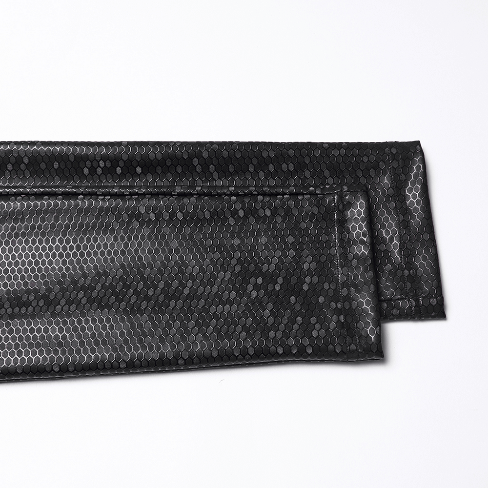 Goth Leggings with Stretch Fabric and Buckle Straps Pockets