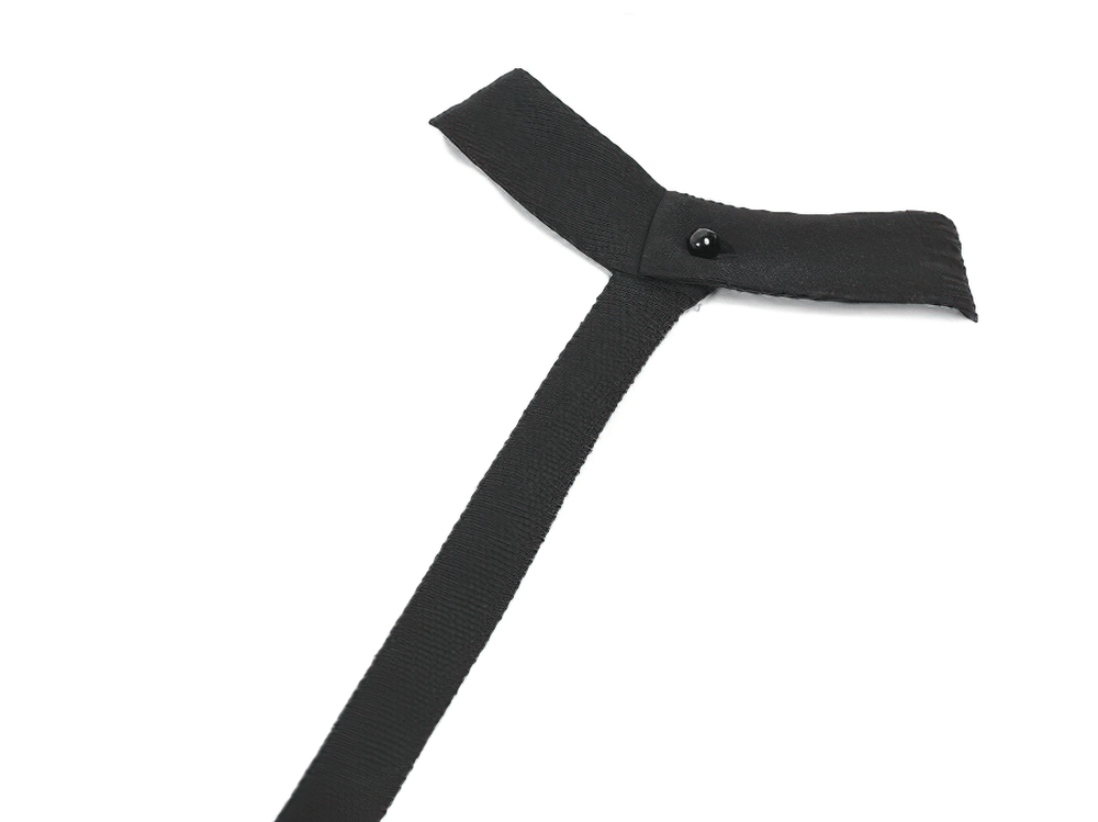 Goth Punk Strappy Chest Harness with Metal Eyelets