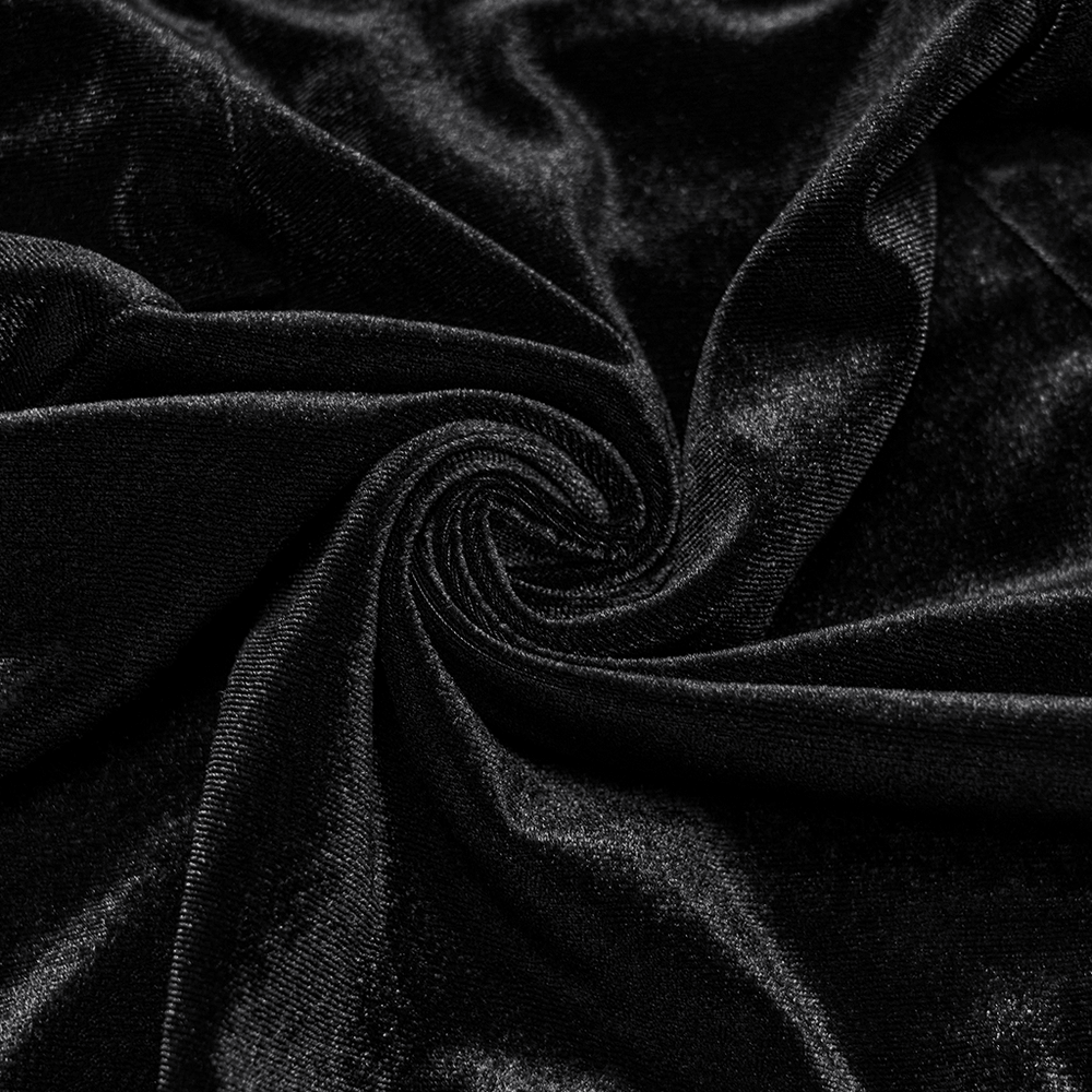 Goth Velvet Bolero with Bat Collar and Bell Sleeves