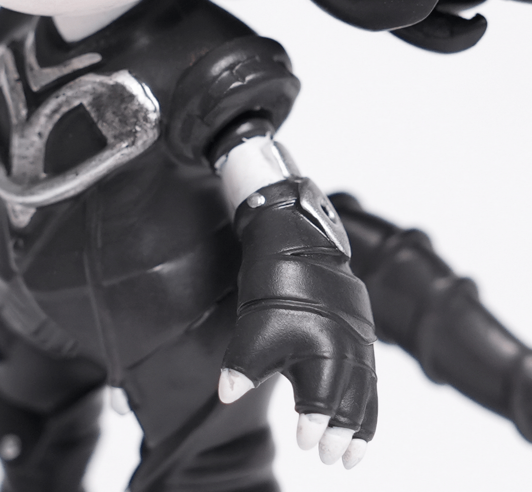 Gothic Demon Figure with Horns and Skull Base