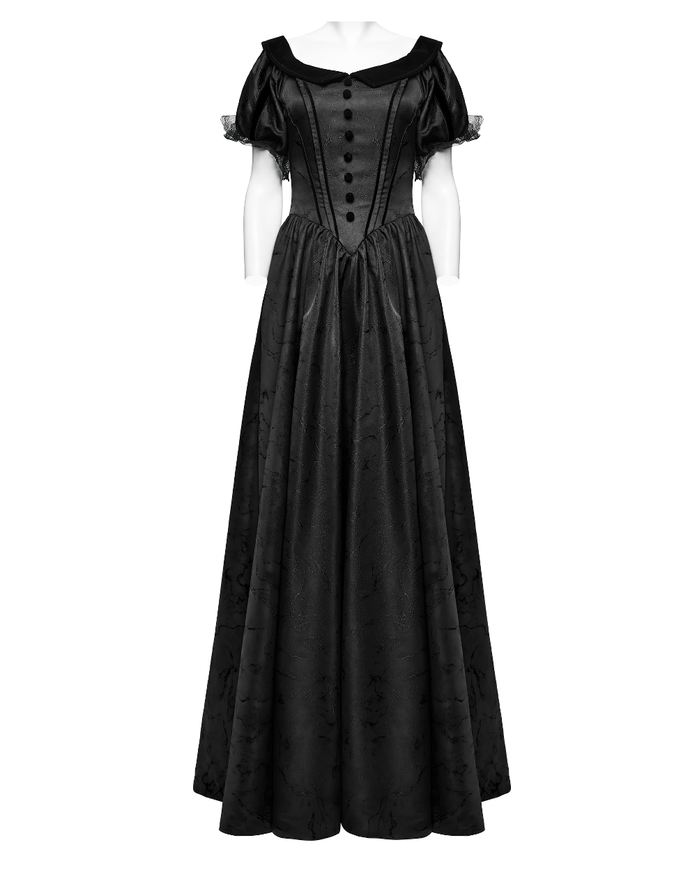 Gothic Elegant Ball Gown Off-Shoulder Jacquard Dress