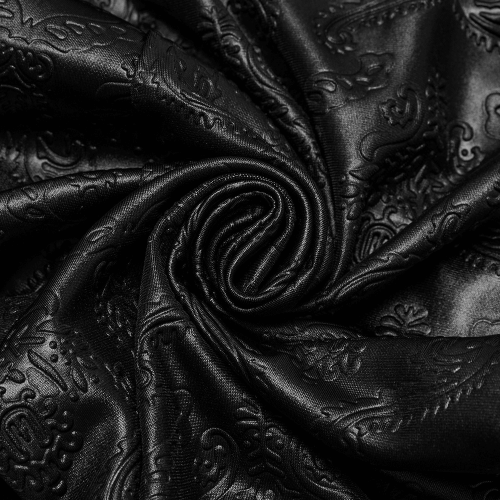 Gothic Embossed Hollow Out Leggings with Drawstrings