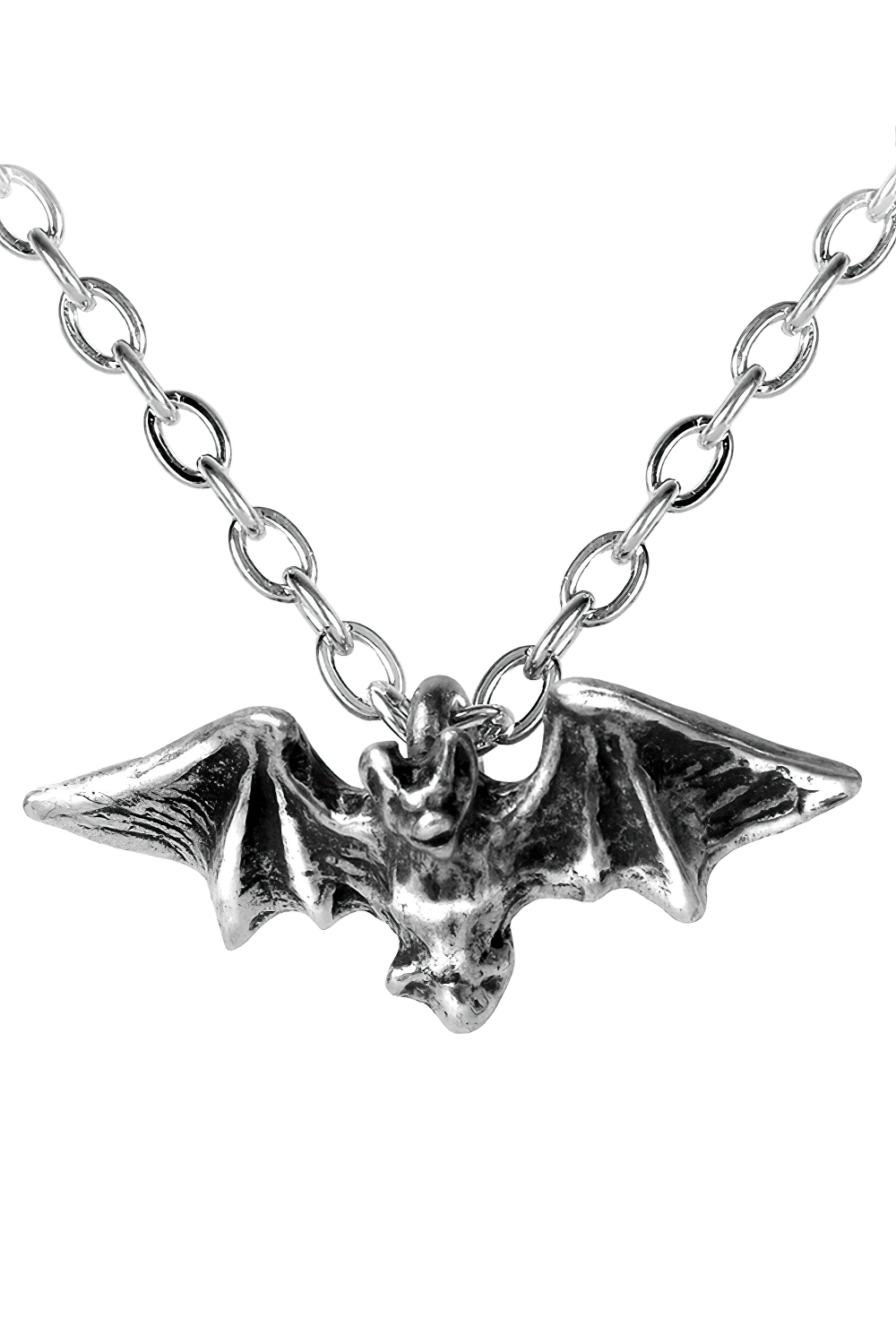 Gothic Flying Bat Pendant with Outstretched Wings