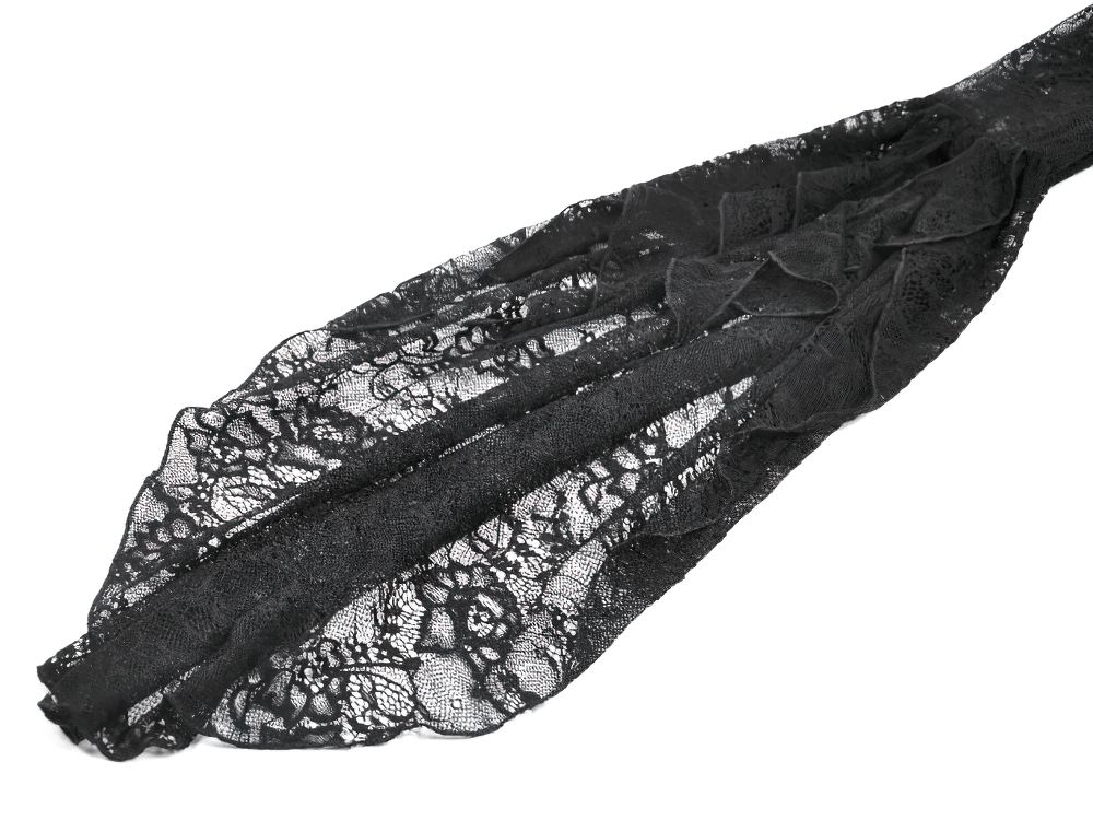 Gothic Lace Shrug Bolero with Dramatic Bell Sleeves
